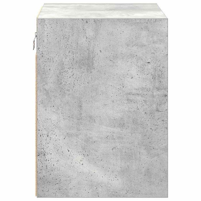 Garage Wall Cabinets 2 pcs Concrete Grey Engineered Wood