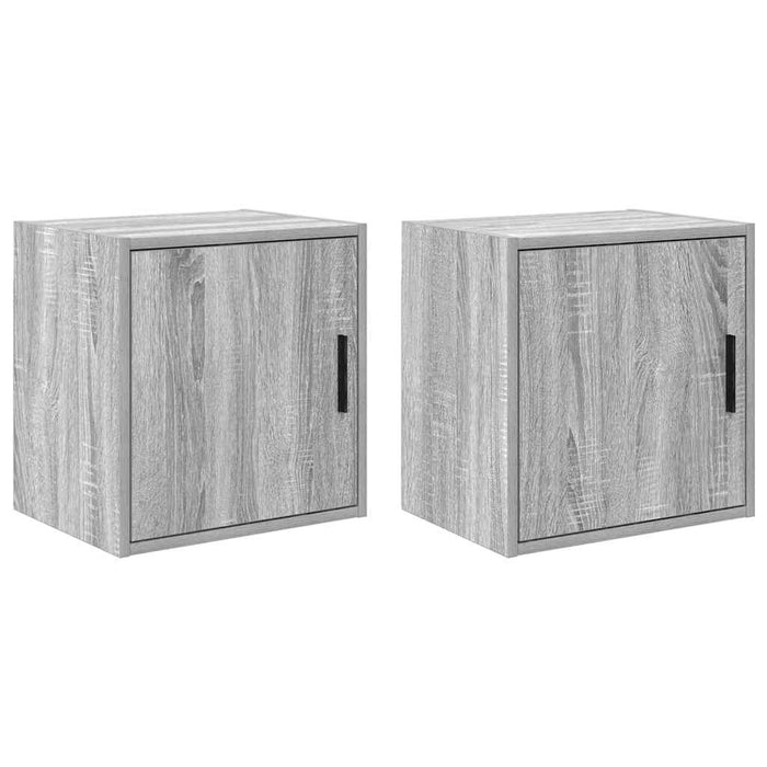 Garage Wall Cabinets 2 pcs Grey Sonoma Engineered Wood