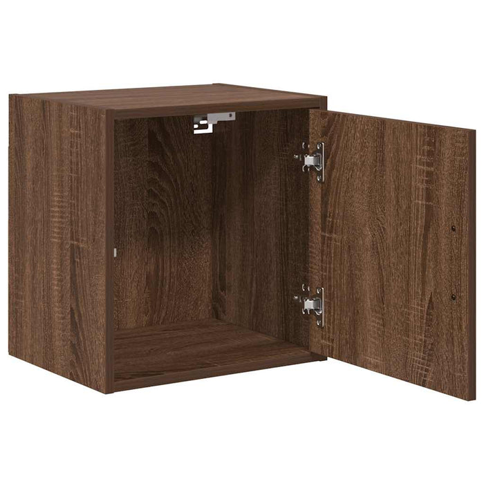 Garage Wall Cabinets 2 pcs Brown Oak Engineered Wood