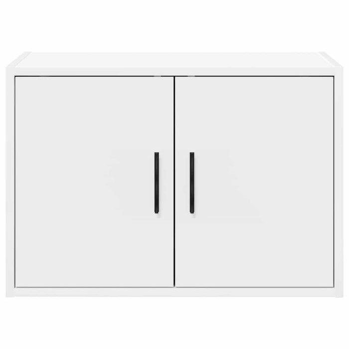 Garage Wall Cabinets 2 pcs White Engineered Wood