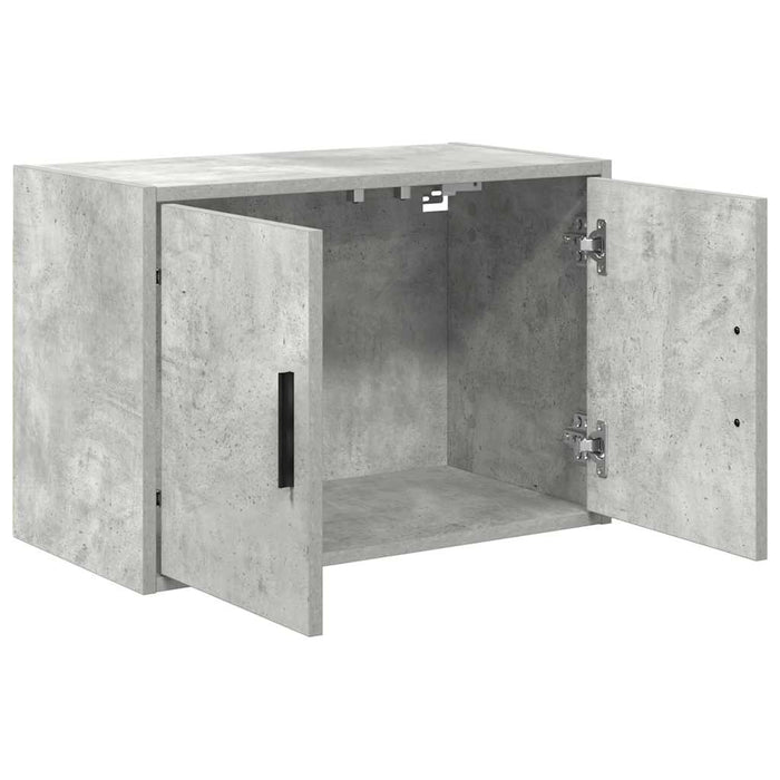 Garage Wall Cabinet Concrete Grey Engineered Wood