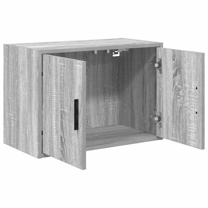 Garage Wall Cabinets 2 pcs Grey Sonoma Engineered Wood