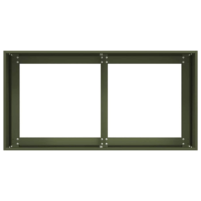 Planter Olive Green 80x40x40 cm Cold-rolled Steel