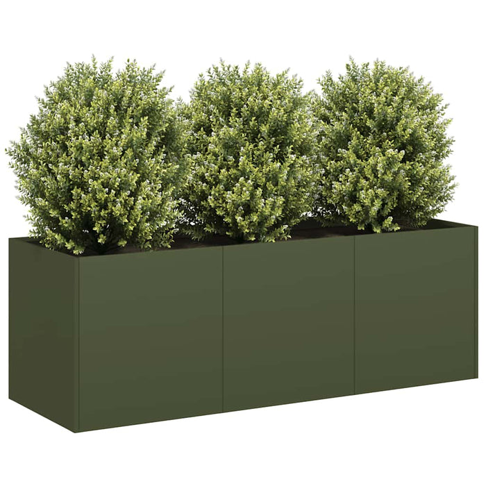 Саксия Olive Green 120x40x40 см Студеновалцована стомана