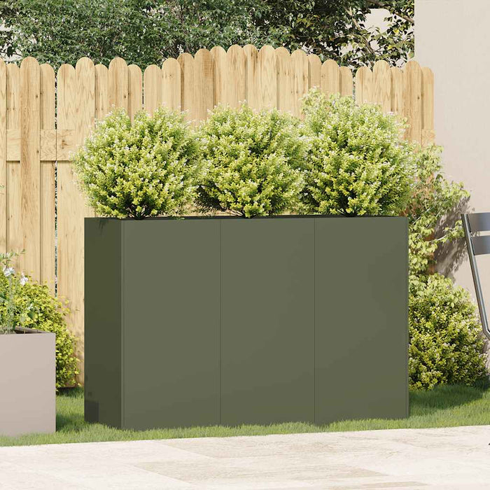 Саксия Olive Green 120x40x80 см Студеновалцована стомана