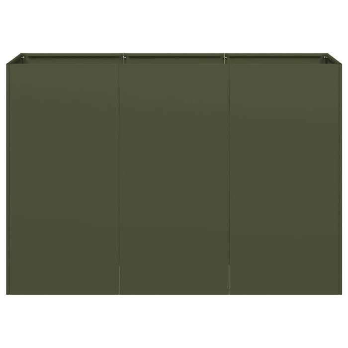 Саксия Olive Green 120x40x80 см Студеновалцована стомана