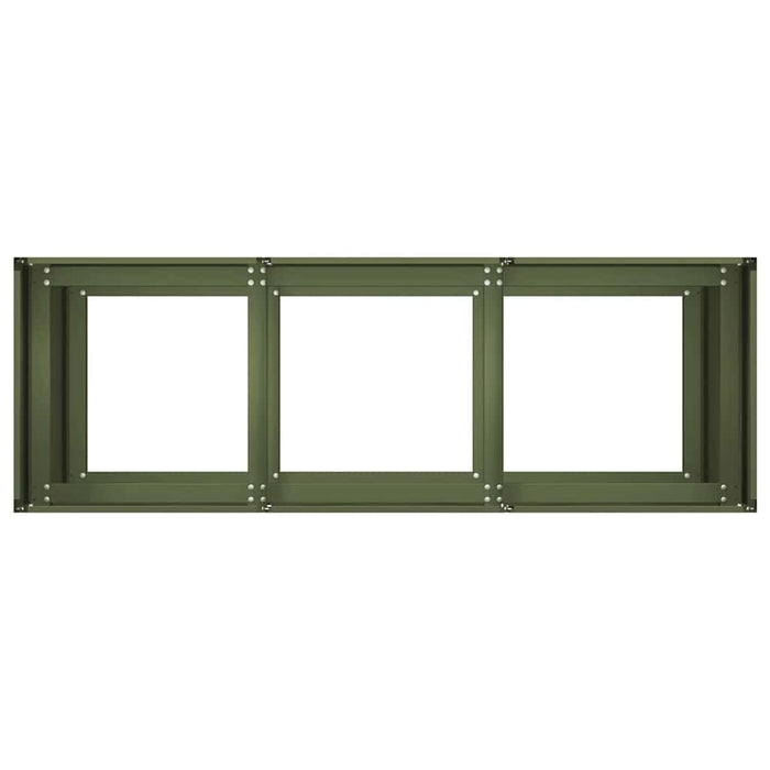 Саксия Olive Green 120x40x80 см Студеновалцована стомана