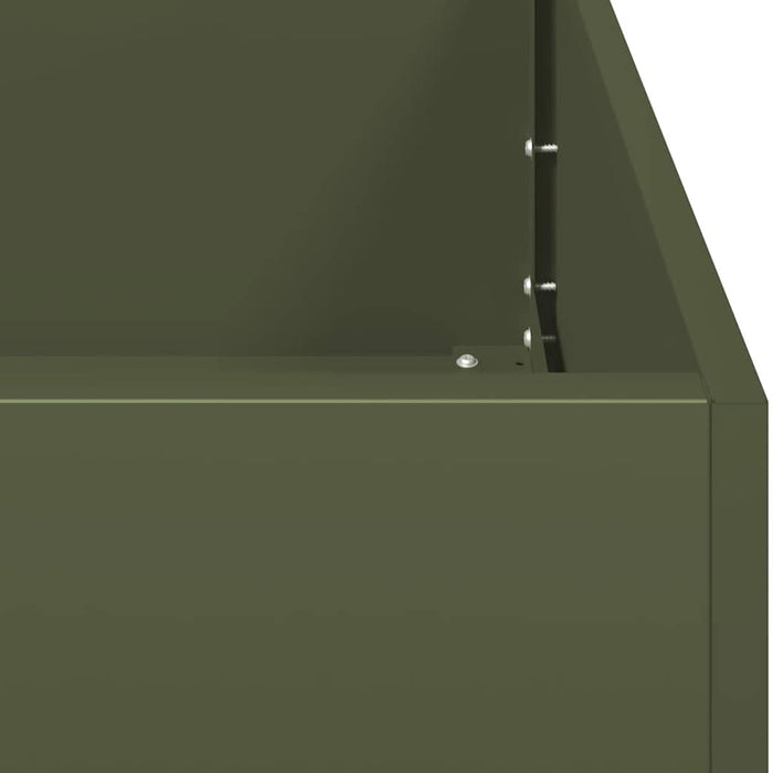 Саксия Olive Green 120x40x80 см Студеновалцована стомана