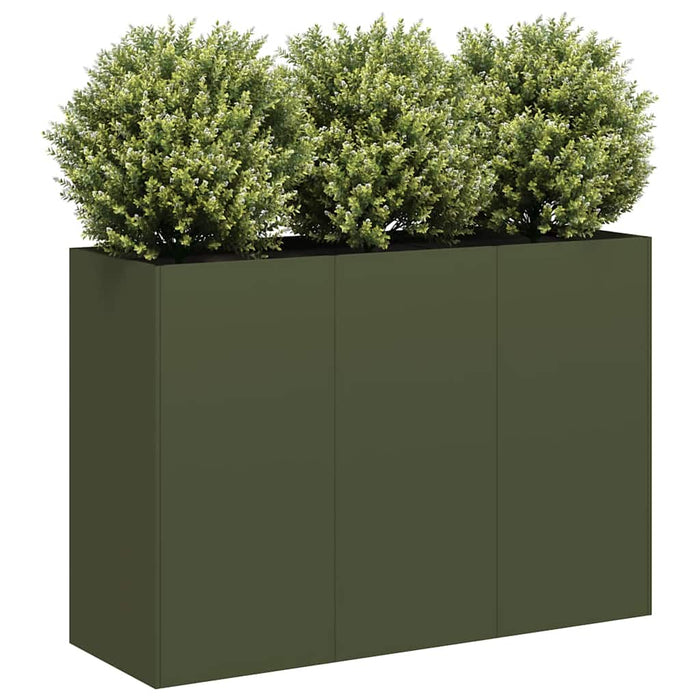 Саксия Olive Green 120x40x80 см Студеновалцована стомана