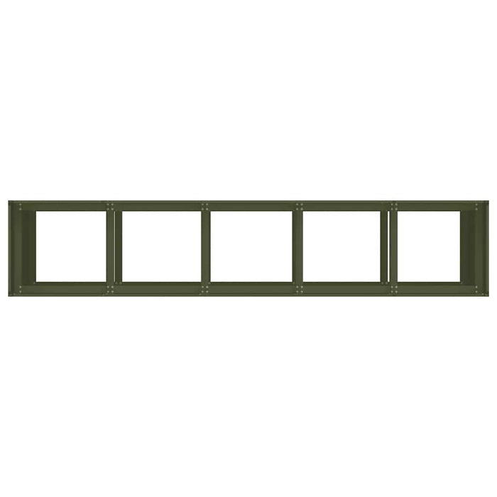 Planter Olive Green 200x40x80 cm Cold-rolled Steel