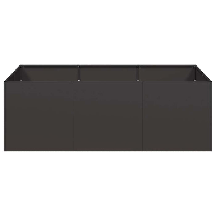 Planter Black 120x80x40 cm Steel