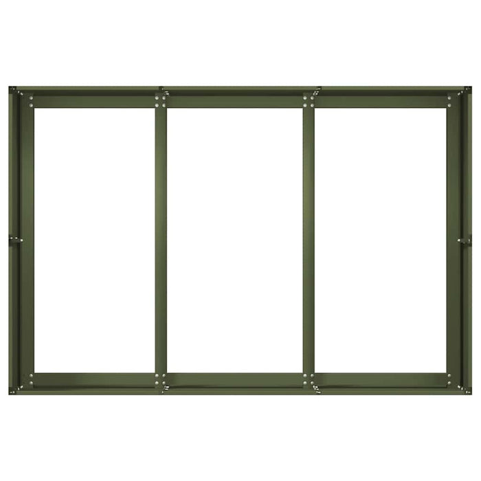 Planter Olive Green 120x80x40 cm Steel