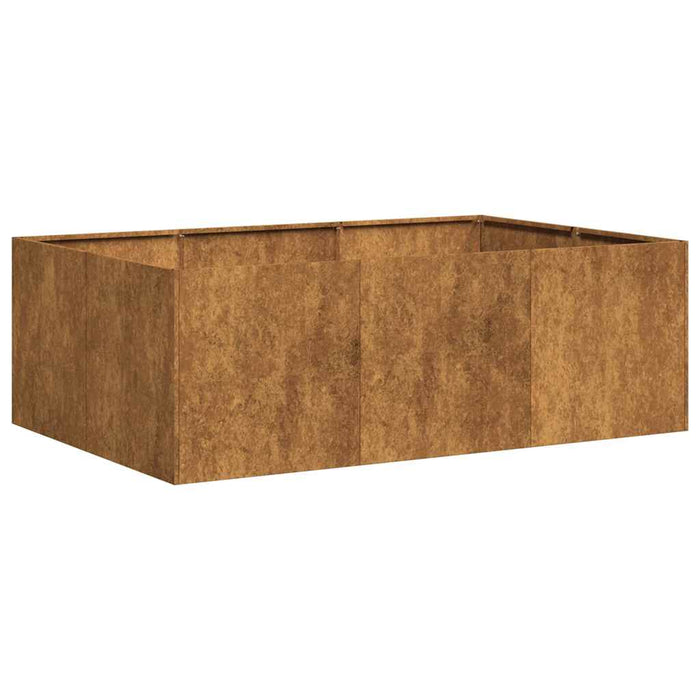 Planter Rusty 120x80x40 cm Weathering Steel