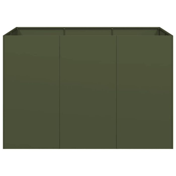 Саксия Olive Green 120x80x80 см стомана