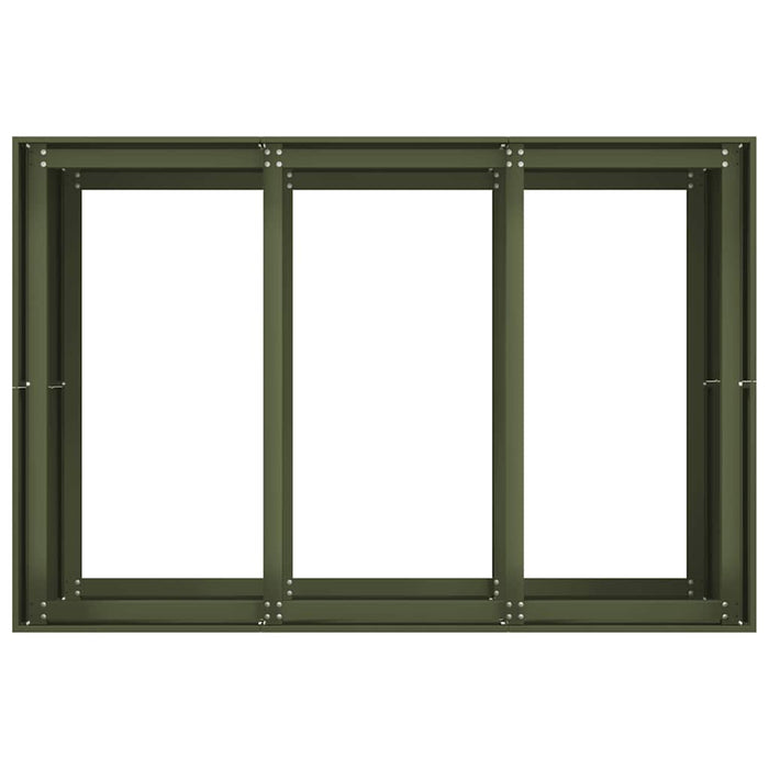 Саксия Olive Green 120x80x80 см стомана