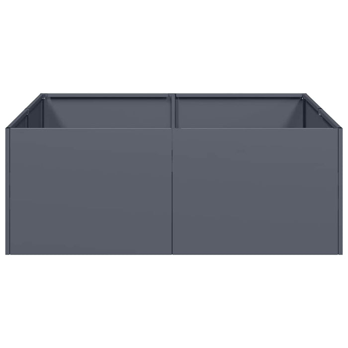 Planter Anthracite 80x80x30 cm Steel