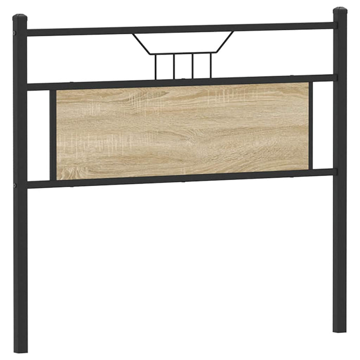 Headboard Sonoma Oak 107 cm Engineered Wood and Steel