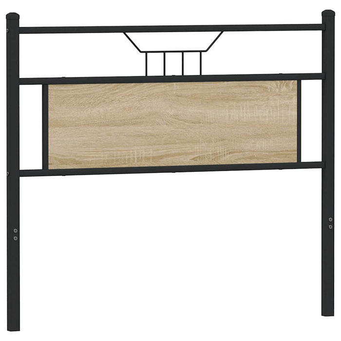 Headboard Sonoma Oak 107 cm Engineered Wood and Steel