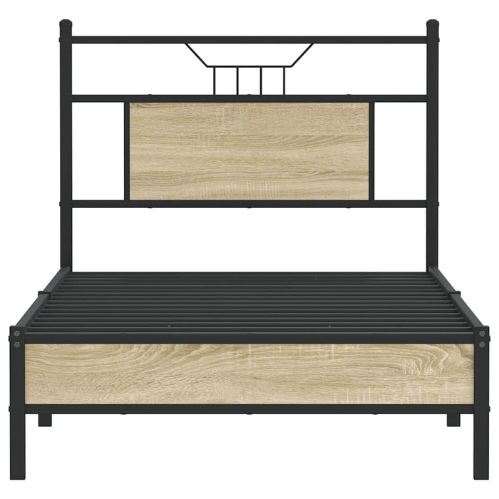 Bed Frame without Mattress Sonoma Oak 80x200 cm Engineered Wood