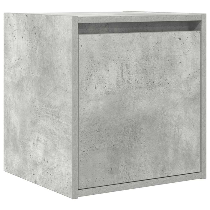 Noptiera Montata pe Perete Gri Beton 38x34x40 cm