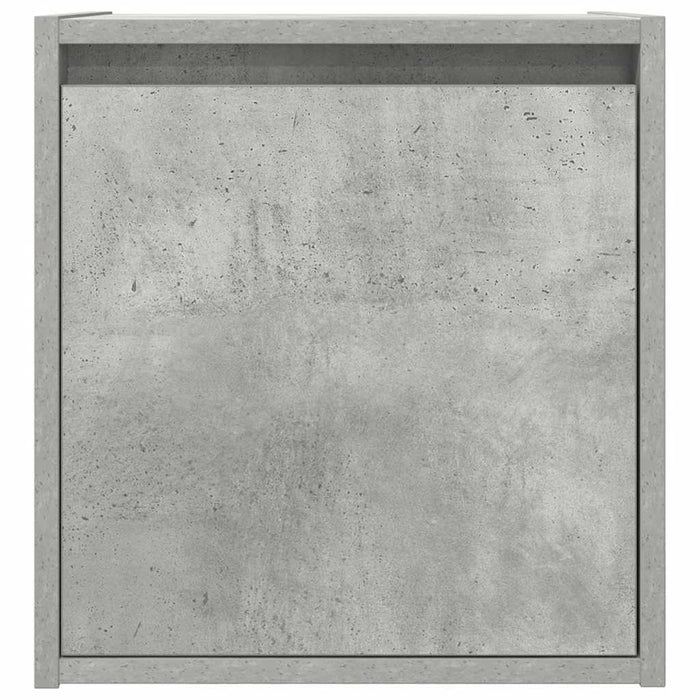 Noptiera Montata pe Perete Gri Beton 38x34x40 cm