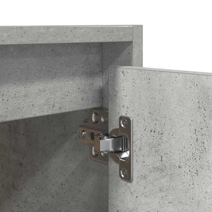 Noptiera Montata pe Perete Gri Beton 38x34x40 cm