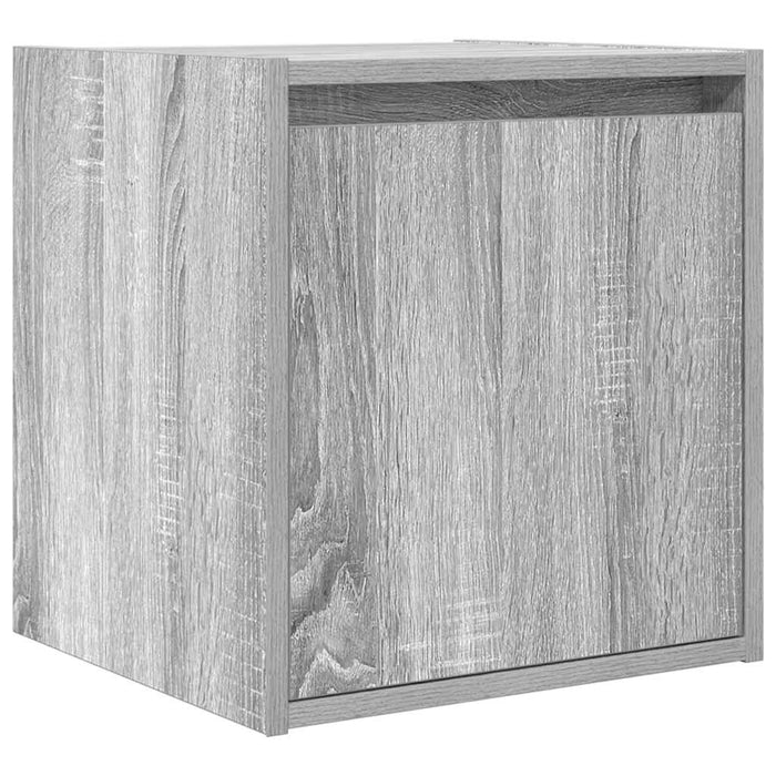 Wall-Mounted Bedside Cabinet Grey Sonoma 38x34x40 cm