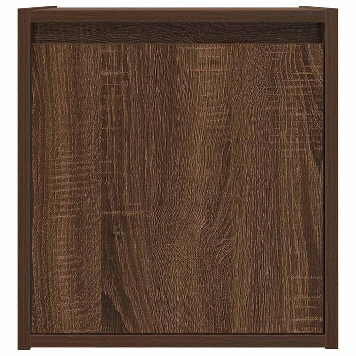 Wall-Mounted Bedside Cabinet Brown Oak 38x34x40 cm