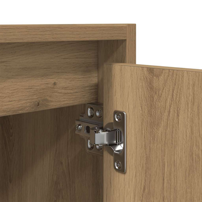 Wall-Mounted Bedside Cabinet Artisan Oak 38x34x40 cm