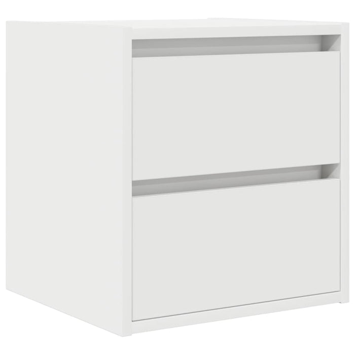 Wall-mounted Bedside Cabinet White 38x34x40 cm