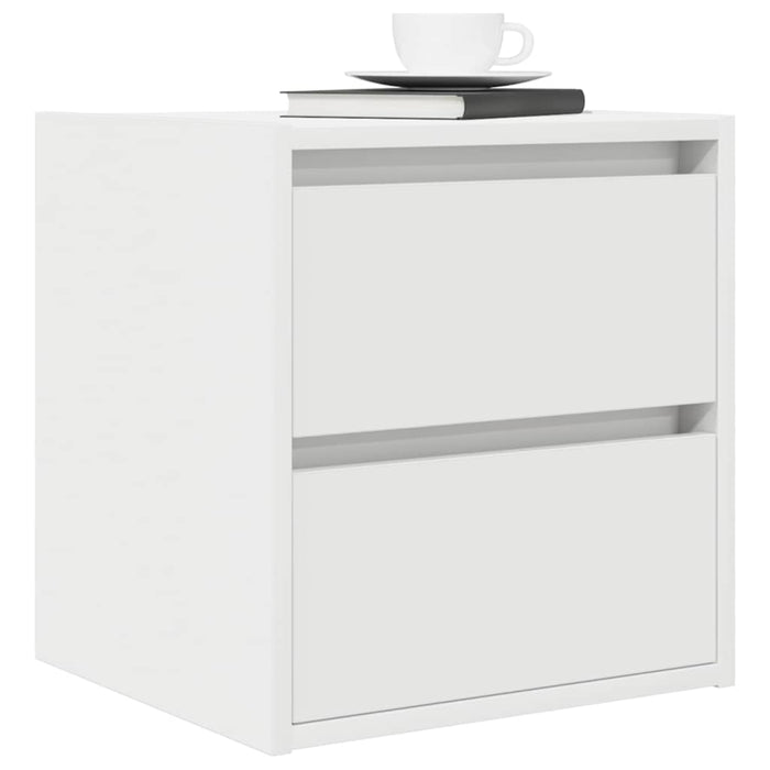 Wall-mounted Bedside Cabinet White 38x34x40 cm