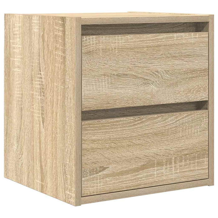 Wall-mounted Bedside Cabinet Sonoma Oak 38x34x40 cm