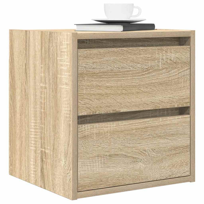 Wall-mounted Bedside Cabinet Sonoma Oak 38x34x40 cm