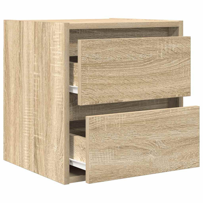 Wall-mounted Bedside Cabinet Sonoma Oak 38x34x40 cm