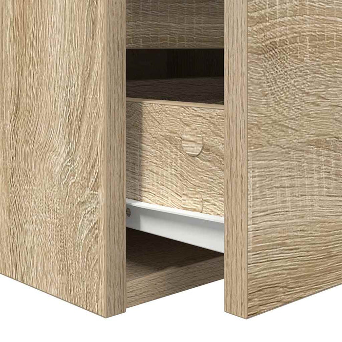 Wall-mounted Bedside Cabinet Sonoma Oak 38x34x40 cm