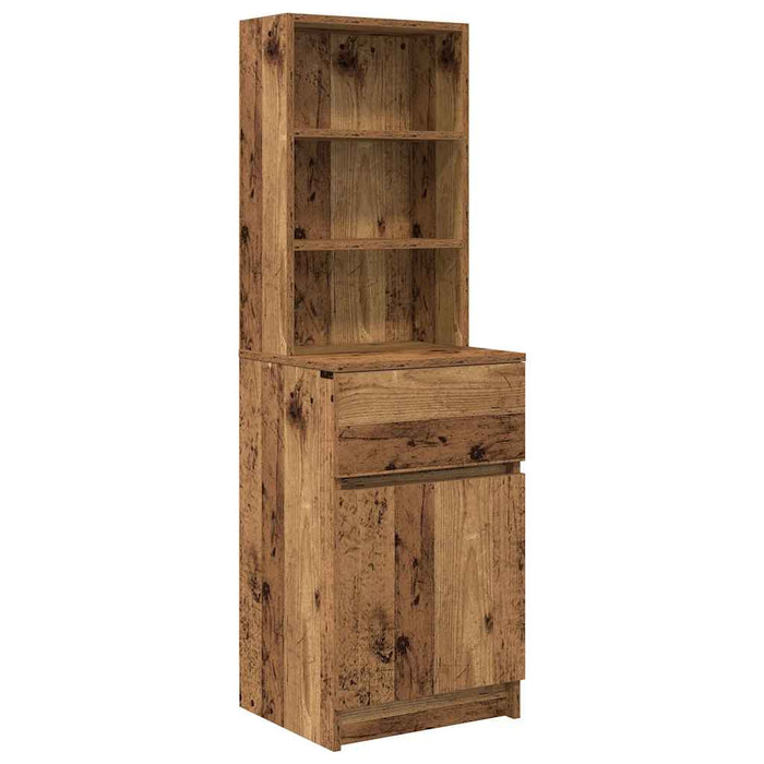 Bedside Cabinet Old Wood 39x35x125 cm Engineered Wood