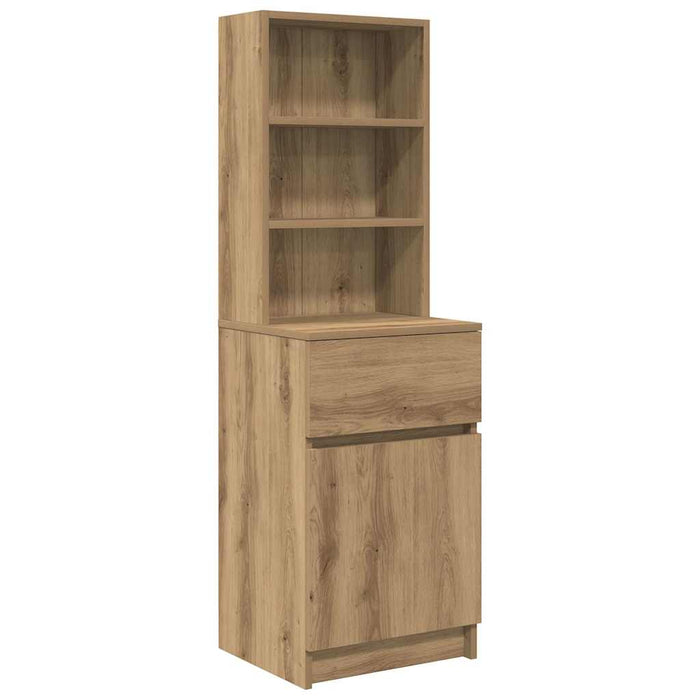 Bedside Cabinet Artisan Oak 39x35x125 cm Engineered Wood