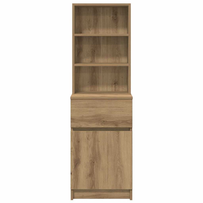 Bedside Cabinet Artisan Oak 39x35x125 cm Engineered Wood