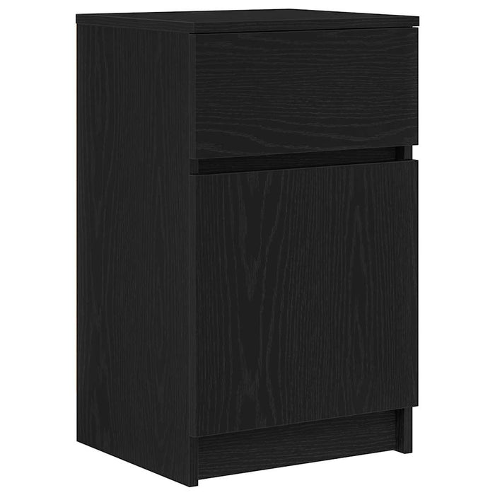 Bedside Cabinets 2 pcs Black 39x35x65 cm Engineered Wood