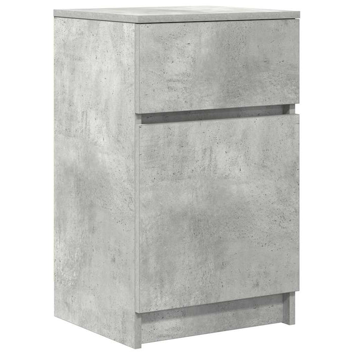 Bedside Cabinets 2 pcs Concrete Grey 39x35x65 cm Engineered Wood