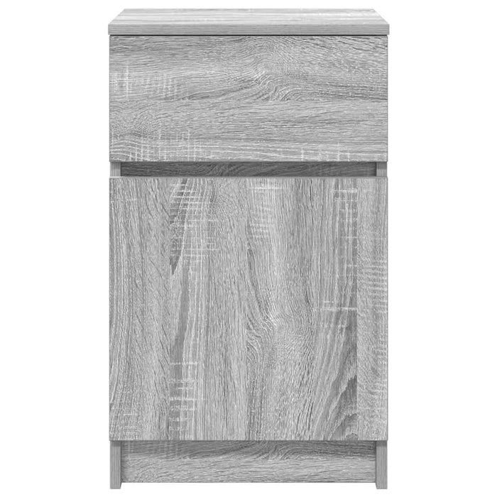 Bedside Cabinet Grey Sonoma 39x35x65 cm Engineered Wood