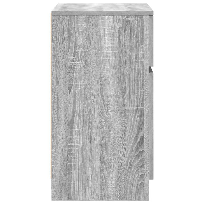 Bedside Cabinet Grey Sonoma 39x35x65 cm Engineered Wood