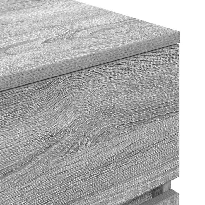 Bedside Cabinet Grey Sonoma 39x35x65 cm Engineered Wood