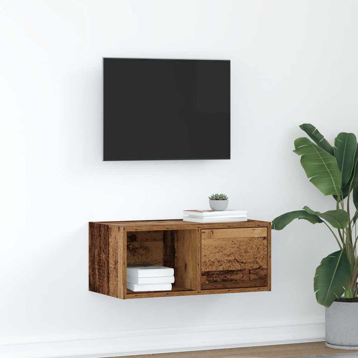 TV Cabinet Old Wood 60x31x25.5 cm Engineered Wood