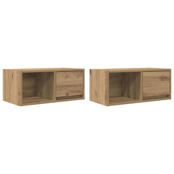 Тумбы под телевизор 2 шт. Artisan Oak 60x31x25,5 см Инженерная древесина