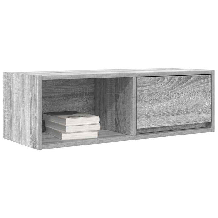 TV Cabinet Grey Sonoma 80x31x25.5 cm Engineered Wood