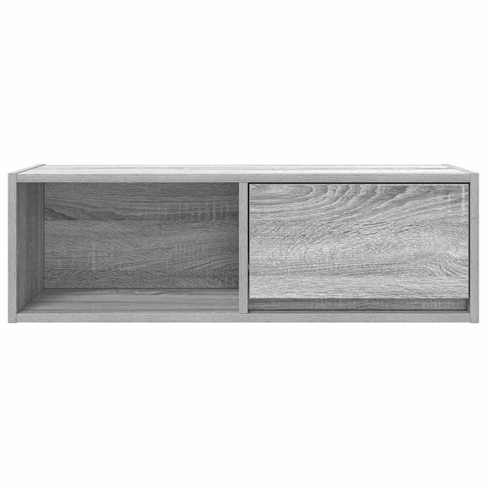 TV Cabinet Grey Sonoma 80x31x25.5 cm Engineered Wood