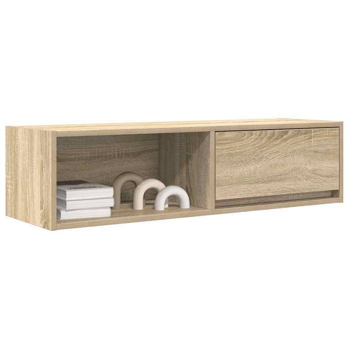 Тумба под телевизор Sonoma Oak 100x31x25,5 см Инженерная древесина