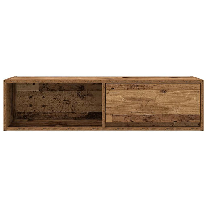 TV Cabinet Old Wood 100x31x25.5 cm Engineered Wood