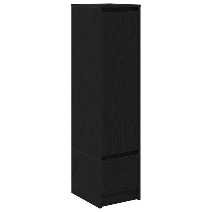 Highboard Black Oak 29.5x34x119.5 cm Engineered Wood